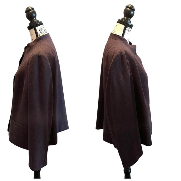 Pendleton Wool Blazer Jacket Purple Size 16 XL Mock Neck Business Office formal - Picture 3 of 10